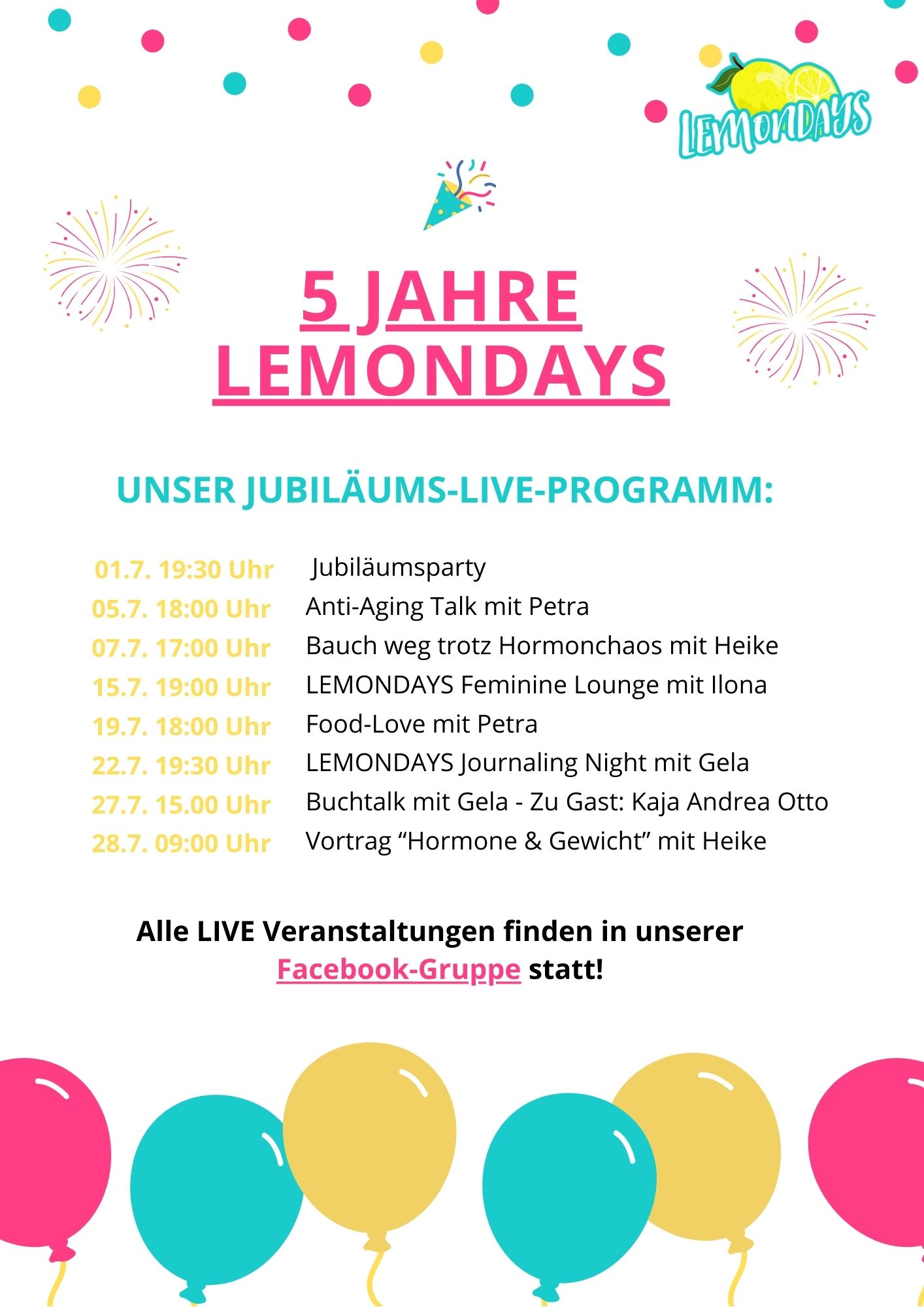 Live Events Juli 21